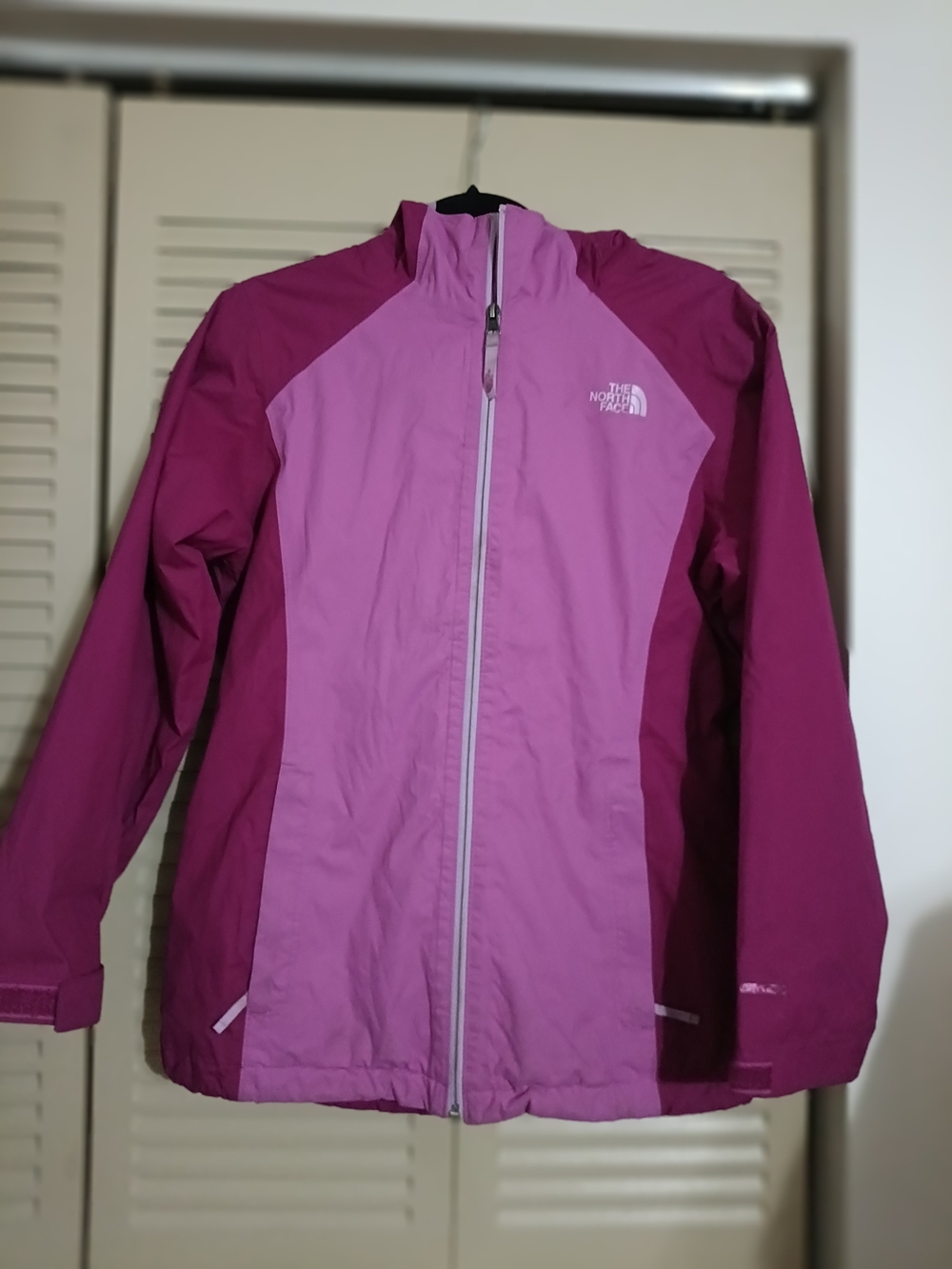 The North Face Girls' Two-Tone Pink Waterproof Jacket